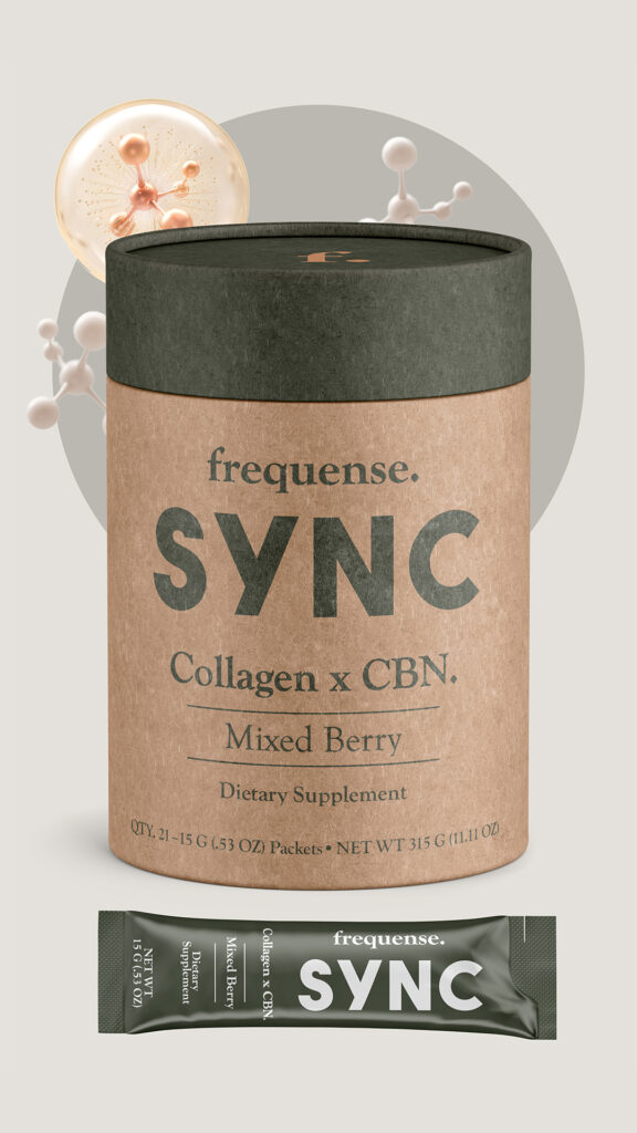 frequense sync collagen cbd cbn magnesium gaba sleep supplement that works