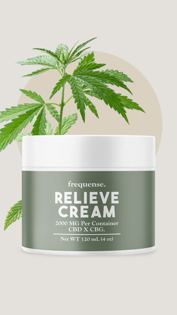 frequense RELIEVE CBD ache relief, massage cream