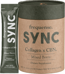 frequense SYNC collagen cbd cbn gaba magnesium nighttime deep sleep supplement